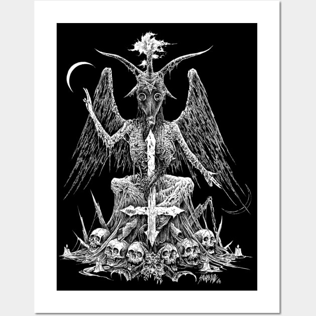 Baphomet Wall Art by sawblade666